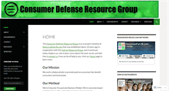 Desktop Screenshot of consumerdefenseresourcegroup.com