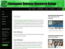 Tablet Screenshot of consumerdefenseresourcegroup.com